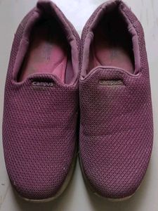 Campus Pink Slip-On Sneakers