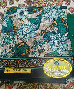 Women's Teal Floral Printed Kurta Set with Dupatta