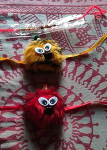 Red Furry Rakhi