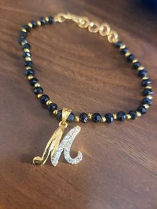 Braclelet With Stone Studded Initials