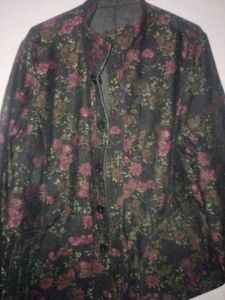 Vintage Floral Print Jacket