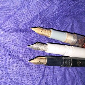 3 Vintage Fountain Pens Collection