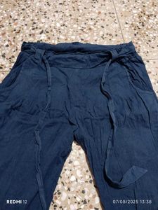 Navy Blue Pants With Dupatta