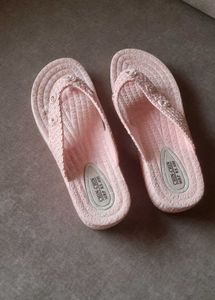 Unused Pink Flip-Flops with Diamonds