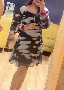 Stylish Printed Ethnic Gown