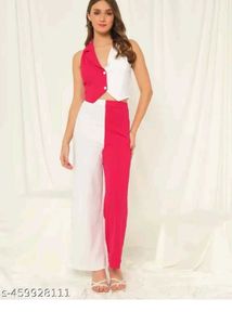 Pink &amp; White Co-ord Set