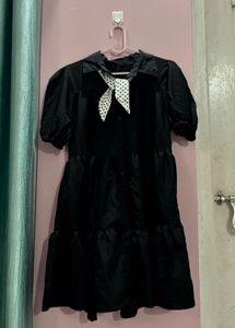 Chic Black Tiered Dress