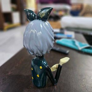 Girl with Tray Statue Showpiece