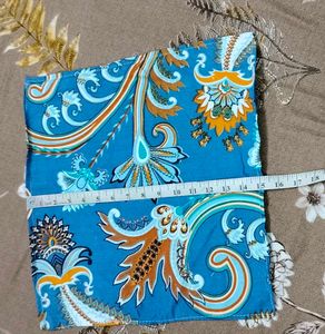 VIBRANT BLUE PAISLEY PRINT BED DIWAN SET