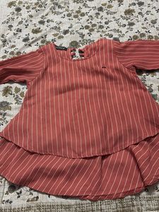 Chic Striped Peplum top