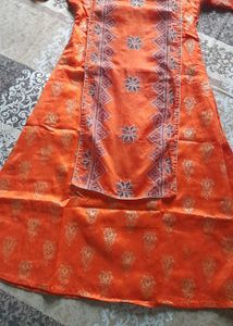 Vibrant Orange Kurta