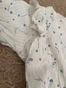 White Embroidered Blouse