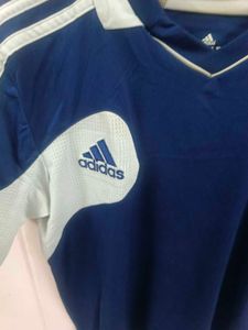 Adidas Navy Blue V Shape T Shirt