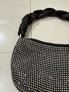 zara Sparkling Rhinestone Shoulder Bag