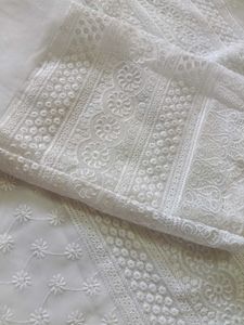 White Embroidered Kurta