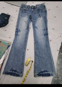 Vintage Flared Blue Jeans