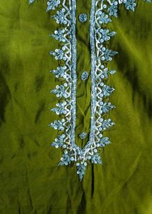 handwork green colour suit sets