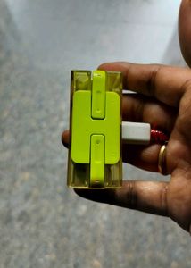 Lime Green Earbud Case with Display