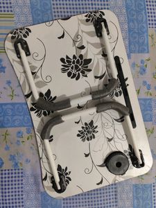 Foldable Bed Table With Cup And Tablet Holder