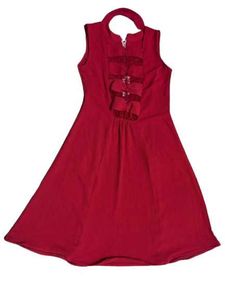 Chic Red Zipper Dress