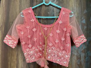 Pink Sparkly Sequins Work Lehenga