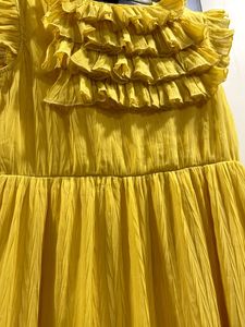 Yellow Ruffled Maxi Dress