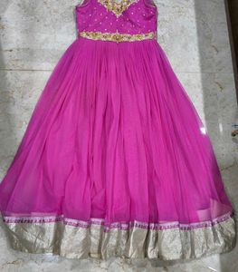 Elegant Pink Ethnic Gown