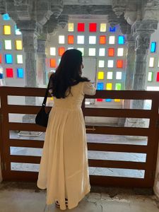 Elegant Cream Maxi Dress