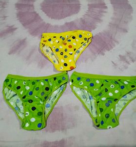 combo Cute Polka Dot Briefs - Pack of 3