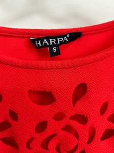 Vibrant Red Fit &amp; Flare Dress