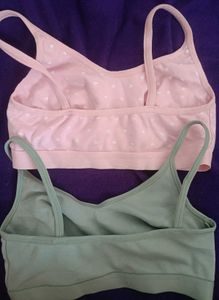 2-Pack Cotton Bralettes