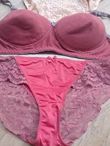 combo Of Four Imported Fabric Bra N Panty set
