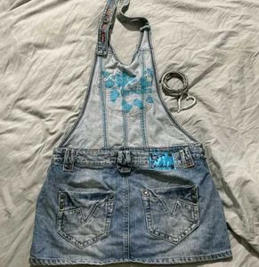 Denim Overall Dress