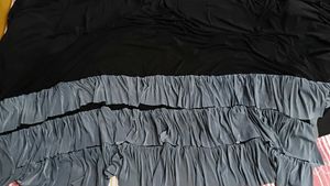 Black Ruffle saree new