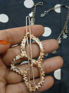 Decorative Hair Clip &amp; Chain Set