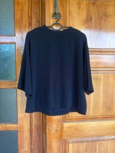 Uniqlo boxy high neck top