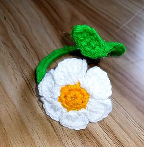 Handmade Crochet Flower Bracelet