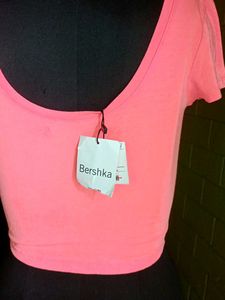 Peach Cropped Tops