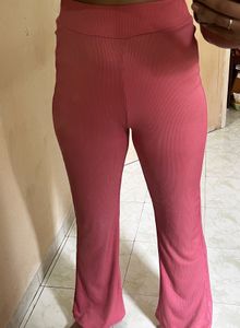 cute Flared Ribbed Pants