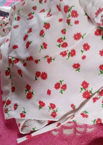White Floral Blouse