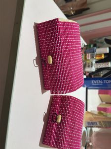 Pink Bamboo storage boxes