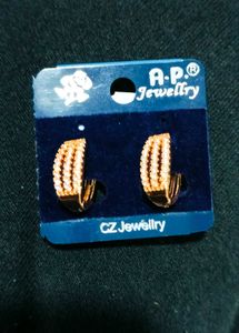 Anti Tarnish diamond Bali Earrings