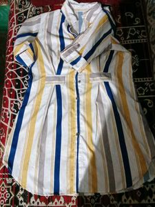 Striped Button-Down Shirt