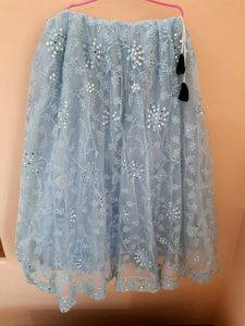 Stunning Blue Embroidered Lehenga Choli