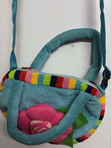 Cute Blue Floral Sling Bag