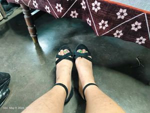 black charles S Keith heels