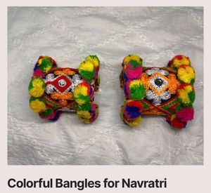 Navratri Special: Colorful Pom-Pom Bangles - 2