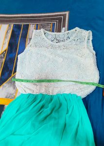 Chic Lace Top Maxi Dress