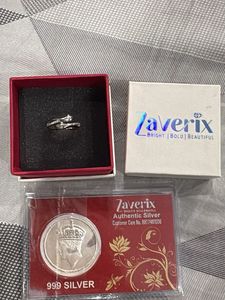 Zaverix Silver Ring & Authenticity card