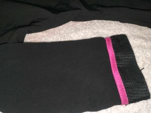 Black Kurta with Pink Embroidery